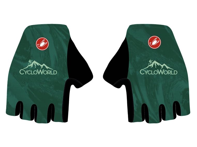 CycloWorld fanwear 2025 - Castelli Aero Short Gloves British Racing Green