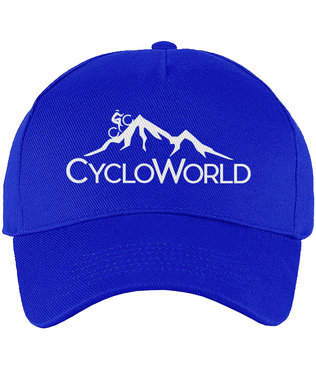 Ultimate 5 Panel Cap CycloWorld logo wit