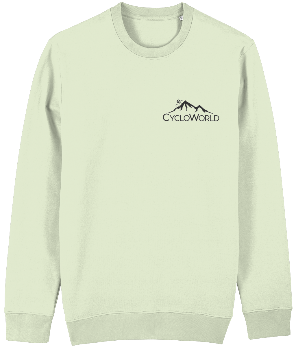 Sweater CycloWorld logo donkergrijs