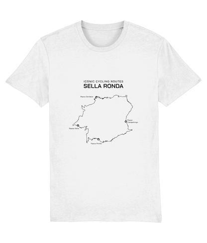 T-shirt Iconic Cycling Routes - Sella Ronda black