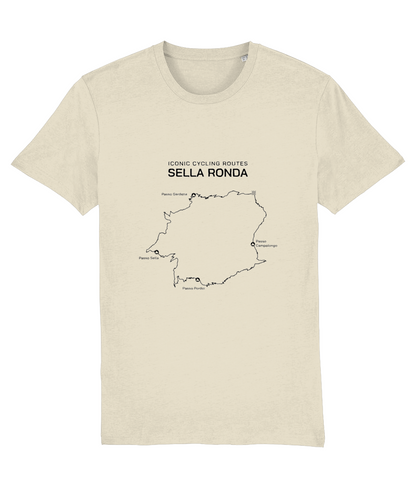 T-shirt Iconic Cycling Routes - Sella Ronda black