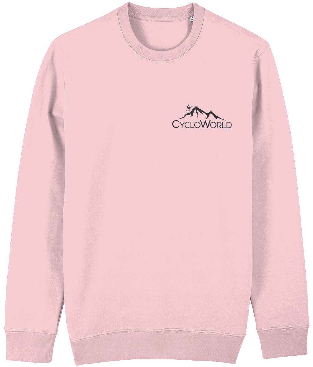 Sweater CycloWorld logo donkergrijs