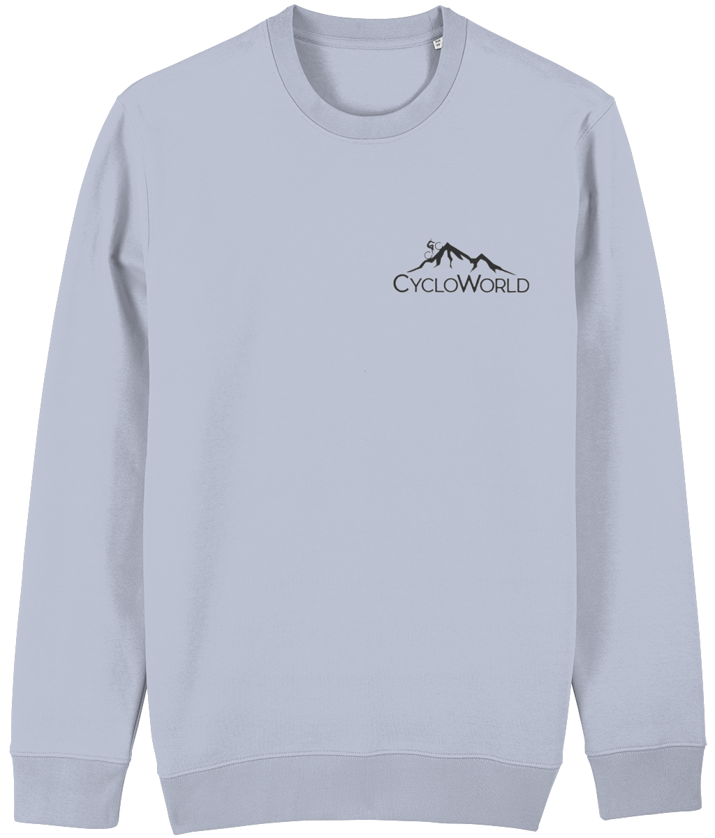 Sweater CycloWorld logo donkergrijs