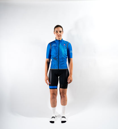 CycloWorld fanwear 2025 - Castelli Pro Light Wind Vest Azure Blue