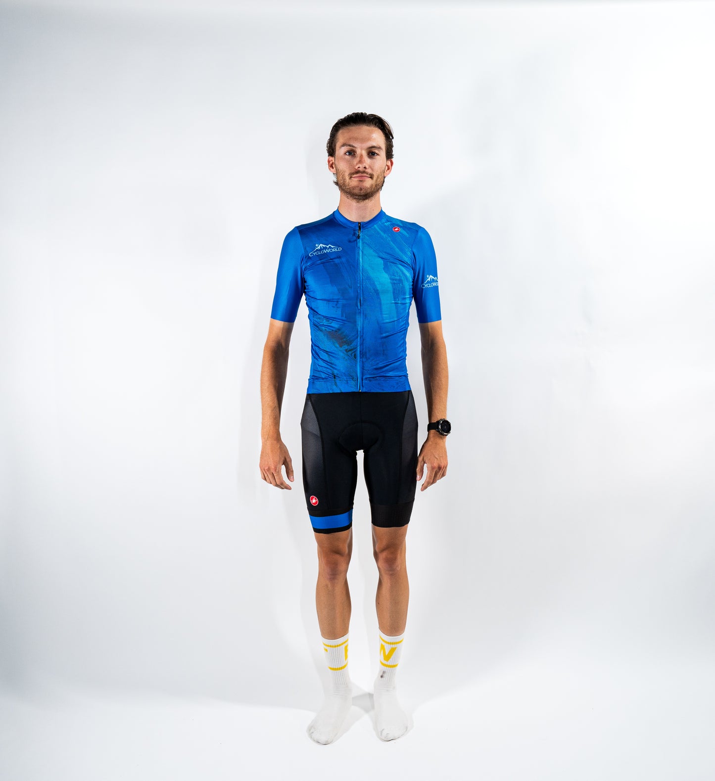 CycloWorld fanwear 2025 - Castelli Espresso Jersey Azure Blue