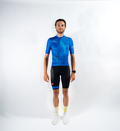 CycloWorld fanwear 2025 - Castelli Espresso Jersey Azure Blue