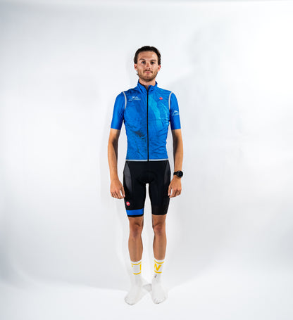 CycloWorld fanwear 2025 - Castelli Pro Light Wind Vest Azure Blue