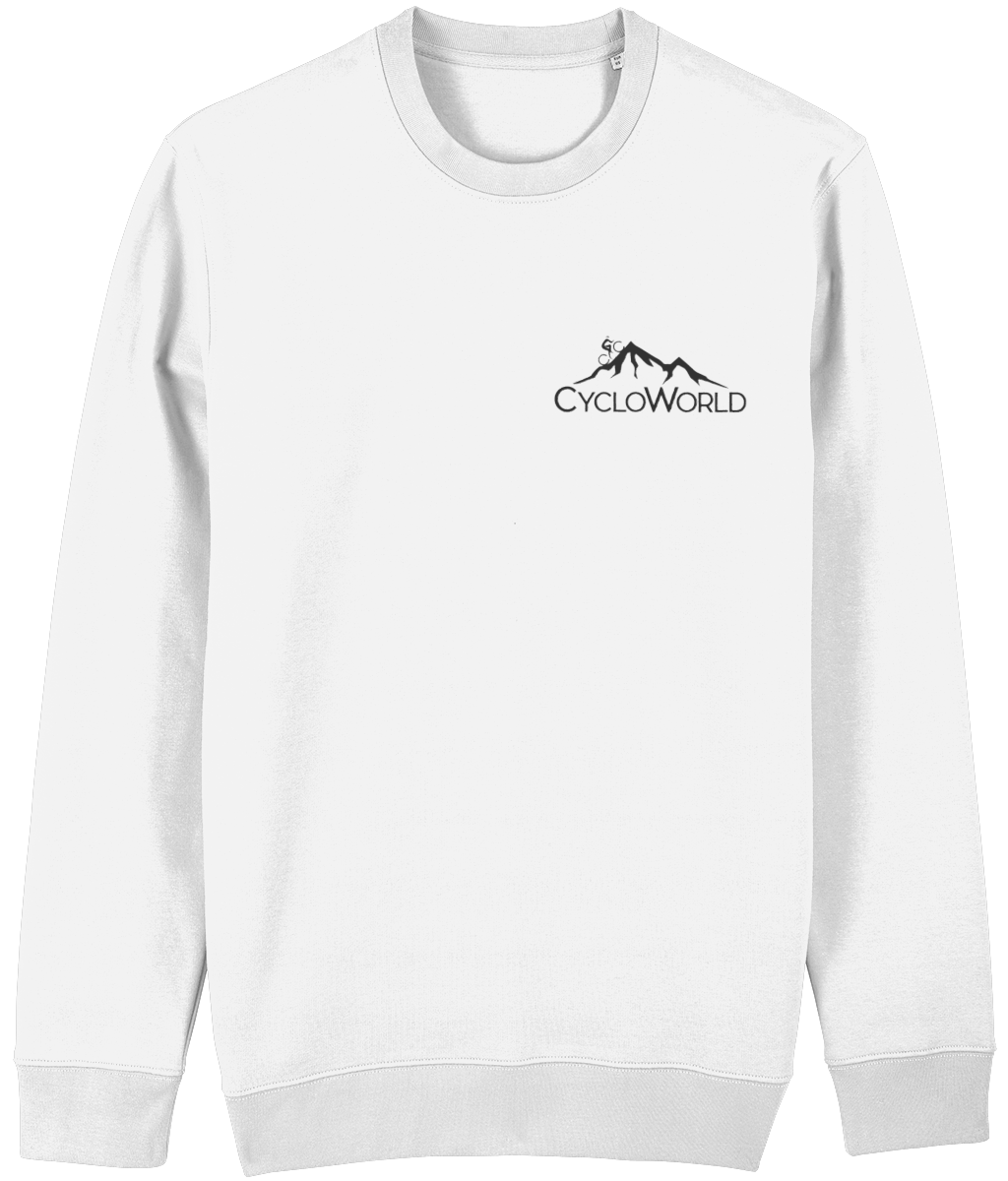 Sweater CycloWorld logo donkergrijs