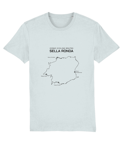 T-shirt Iconic Cycling Routes - Sella Ronda black